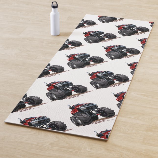 Tapis De Yoga Voiture de dessin (En situation)