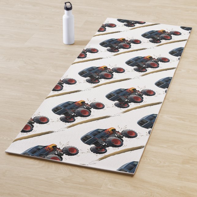 Tapis De Yoga Voiture de dessin (En situation)