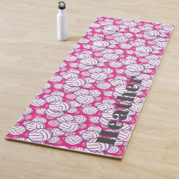 Tapis De Yoga Volley-ball rose monogramme