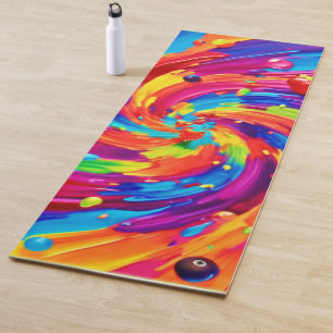 Tapis De Yoga Vortex de fruits colorés
