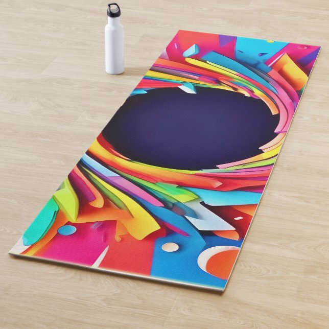 Tapis De Yoga Vortex de Vitalité Art (En situation)