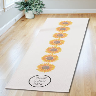 Tapis De Yoga Votre Logo Yoga Studio Sunflower Chakras