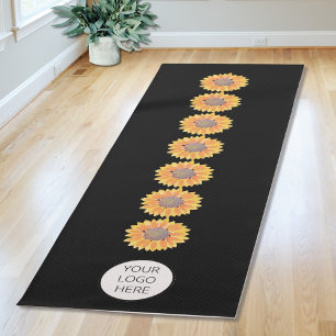 Tapis De Yoga Votre logo Yoga Studio Tournesol Chakras Yoga Mat