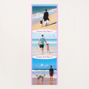 Tapis De Yoga Votre photo Collage Yoga Mat avec texte personnali