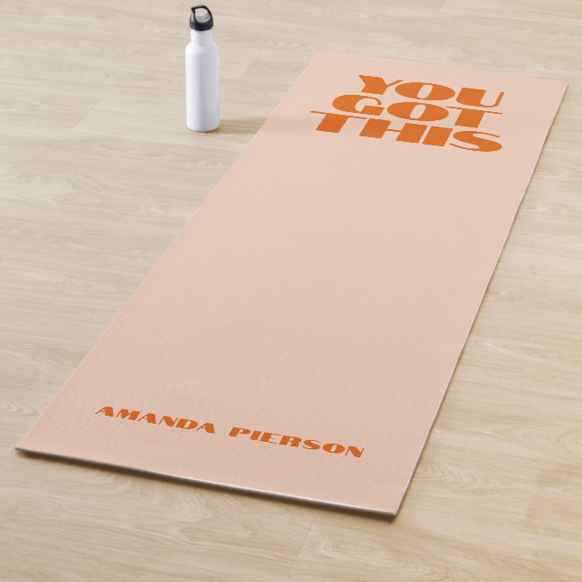 Tapis De Yoga Vous avez cette Typographie Rouge Rose Yoga Mat (En situation)