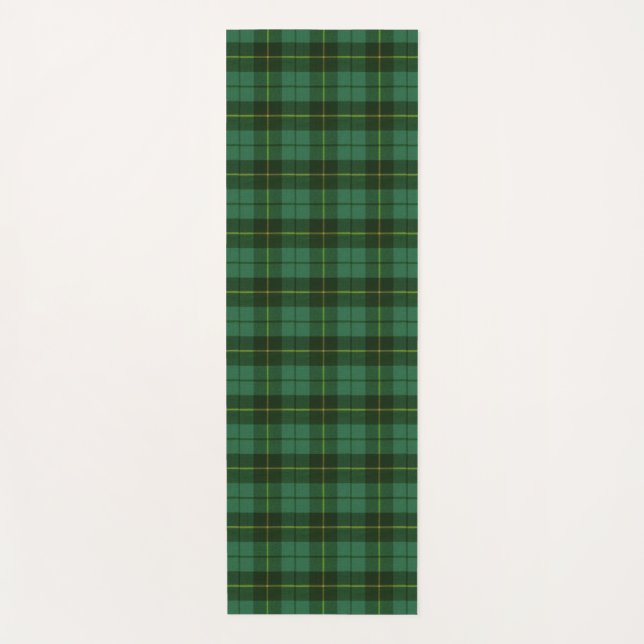 Tapis De Yoga Wallace Green Chasse antique écossaise Tartan (Devant)