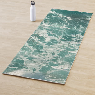 Tapis De Yoga Waves Blue Green