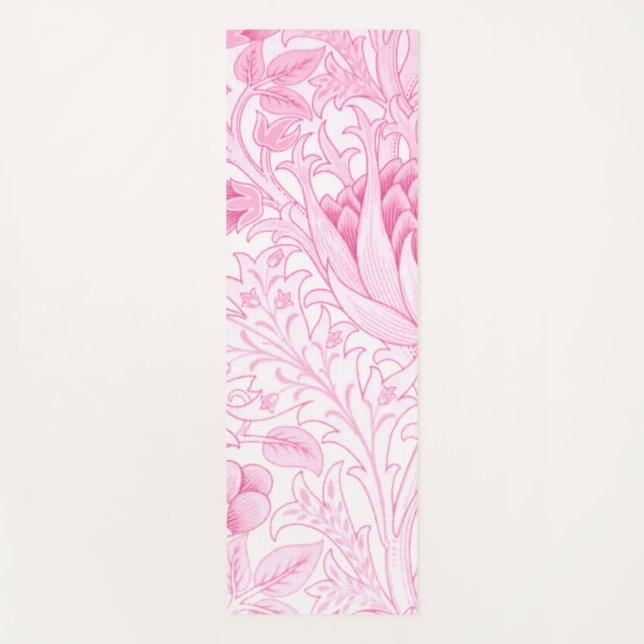 Tapis De Yoga William Morris Artichoke rose pâle (Devant)