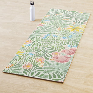 Tapis De Yoga William Morris Fleurs de printemps Motif Floral
