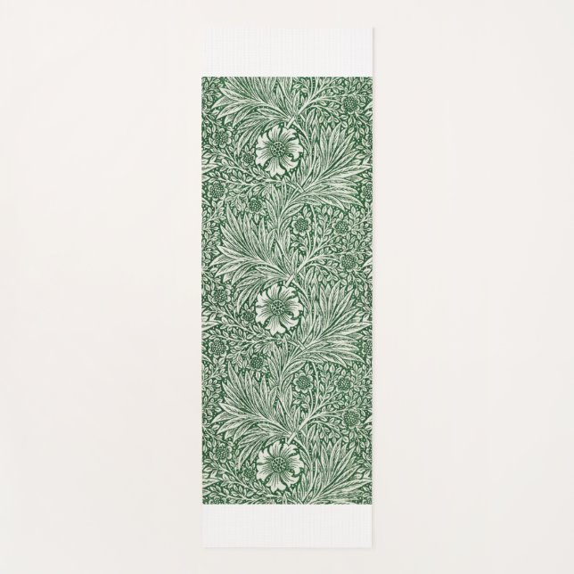 Tapis De Yoga william morris marigold fleurs vertes (Devant)
