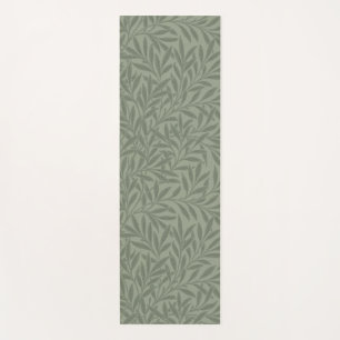 Tapis De Yoga William Morris Motif Saule Antique Vert Sauge