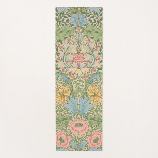 Tapis De Yoga William Morris Myrtle Fleur Floral Botanique (Devant)
