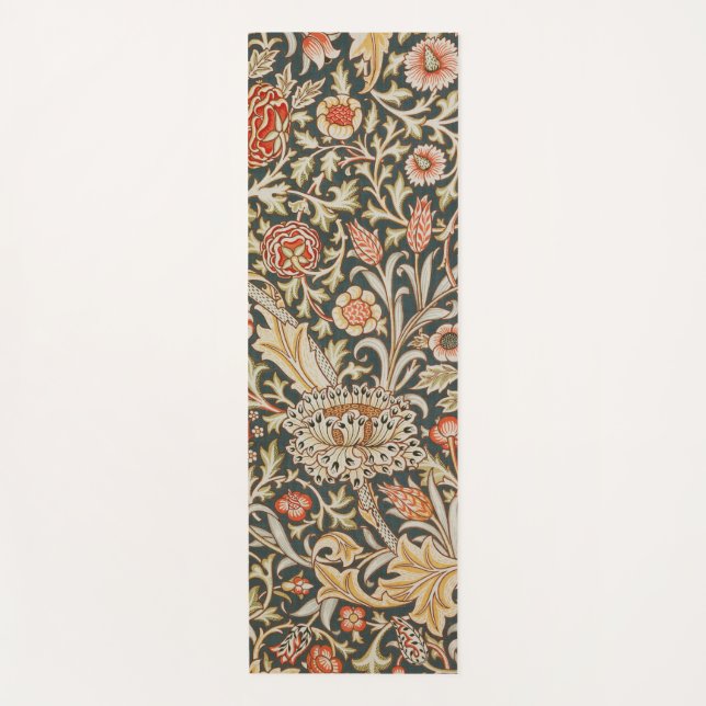 Tapis De Yoga William Morris Trent Garden Flower Classic Botanic (Devant)