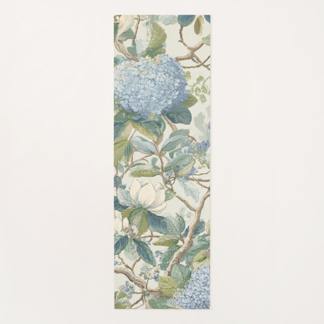 Tapis De Yoga Willow Little Magnolia Wallpaper Floral Coastal (Devant)