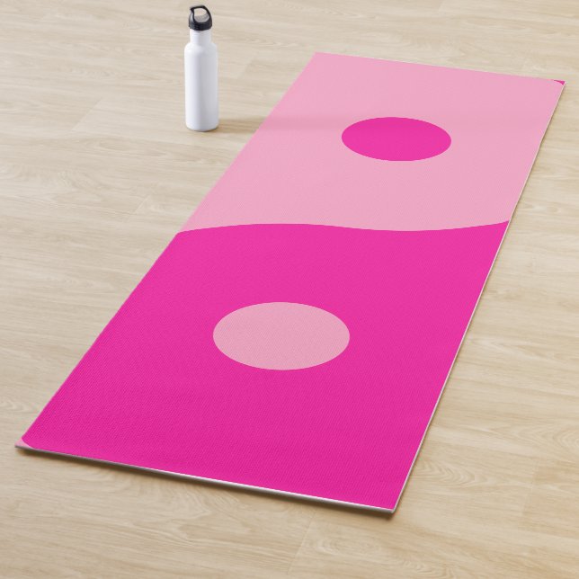 Tapis De Yoga Yin Yang rose (En situation)