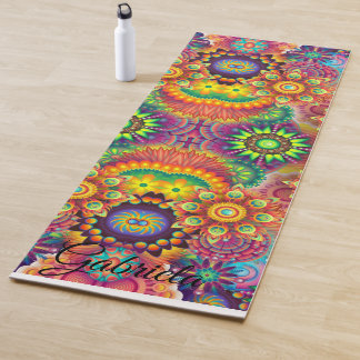 Tapis De Yoga Yoga belles couleurs fitness Personnalisé YOGA
