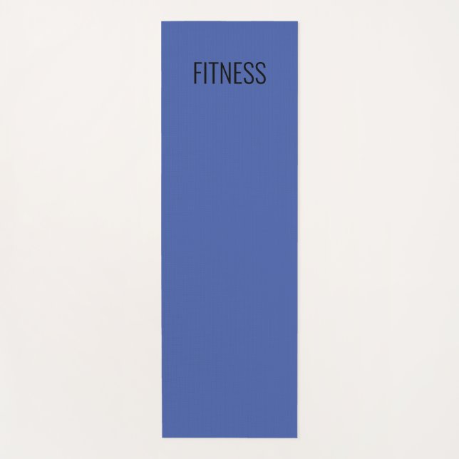 Tapis De Yoga Yoga "FITNESS" mat/bleu (Devant)
