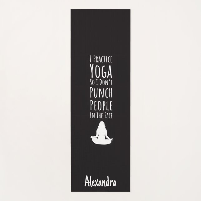 Tapis De Yoga Yoga Gag Gifts Novelty Custom Personalized Funny  (Devant)