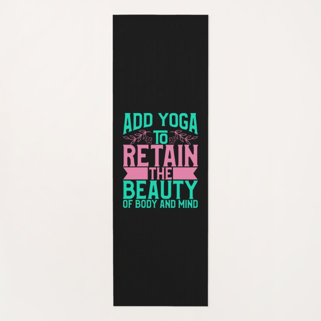 Tapis De Yoga Yoga Lover | Ajouter Le Yoga Pour Conserver La Bea (Devant)