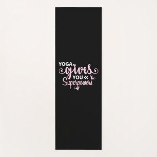 Tapis De Yoga Yoga Lover Yoga vous donne des super-pouvoirs