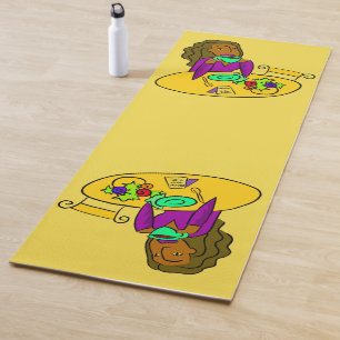 Tapis De Yoga Yoga Mat Colorée Temps pour Café