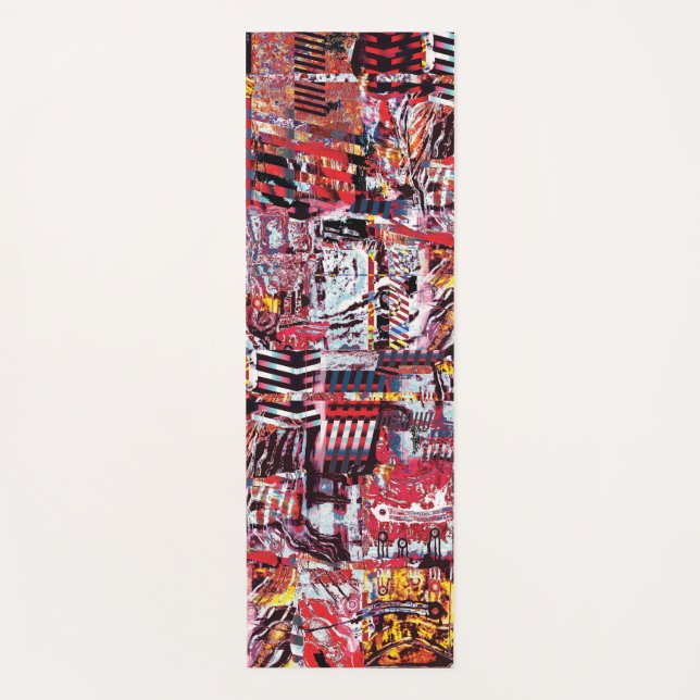 Tapis De Yoga Yoga Mat – Fragmented Pulse (Devant)