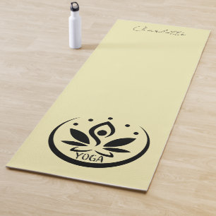 Tapis De Yoga YOGA mat, Joli jaune pâle
