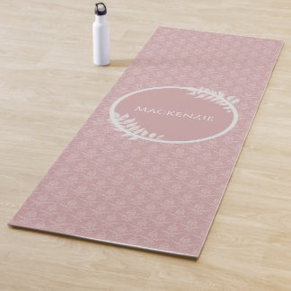Tapis De Yoga Yoga Mat rose Elegant Damask
