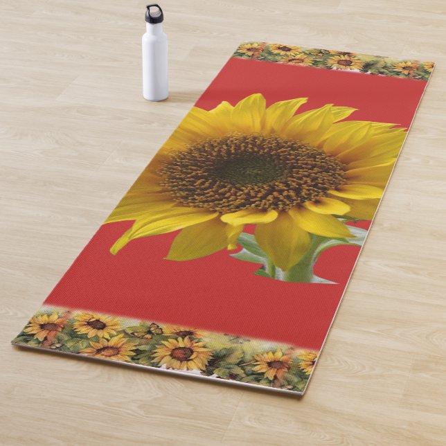 Tapis De Yoga Yoga Mat Tournesol (En situation)