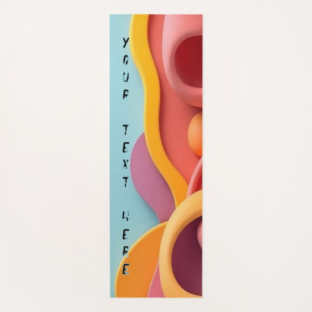 Tapis De Yoga Yoga mats fitness équipement texte personnalisé (Devant)