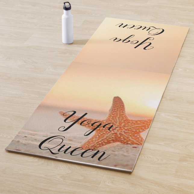 Tapis De Yoga Yoga Mats Yoga Queen Starfish Sand Beach (En situation)