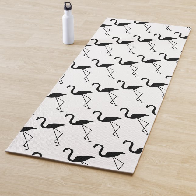 Tapis De Yoga Yoga noir et blanc (En situation)