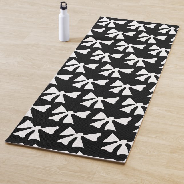 Tapis De Yoga Yoga noir et blanc (En situation)