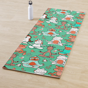 Tapis De Yoga Yoga pose motif Yoga sans couture motif 53