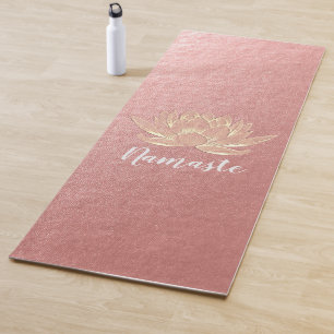 Tapis De Yoga YOGA Studio Méditation Reiki Instructeur Gold Lotu