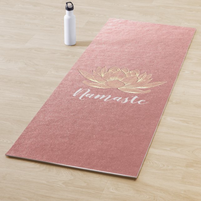 Tapis De Yoga YOGA Studio Méditation Reiki Instructeur Gold Lotu (En situation)