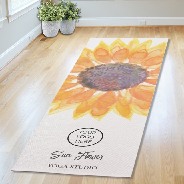 Tapis De Yoga Yoga Studio Sunflower Logo Yoga Mat (Créateur téléchargé)