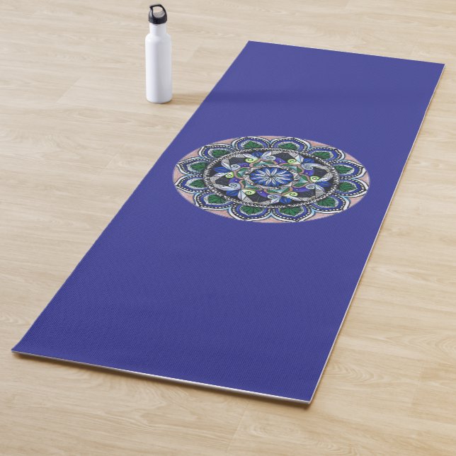 Tapis De Yoga Yogamat avec Sacred Geometry Mandala (En situation)