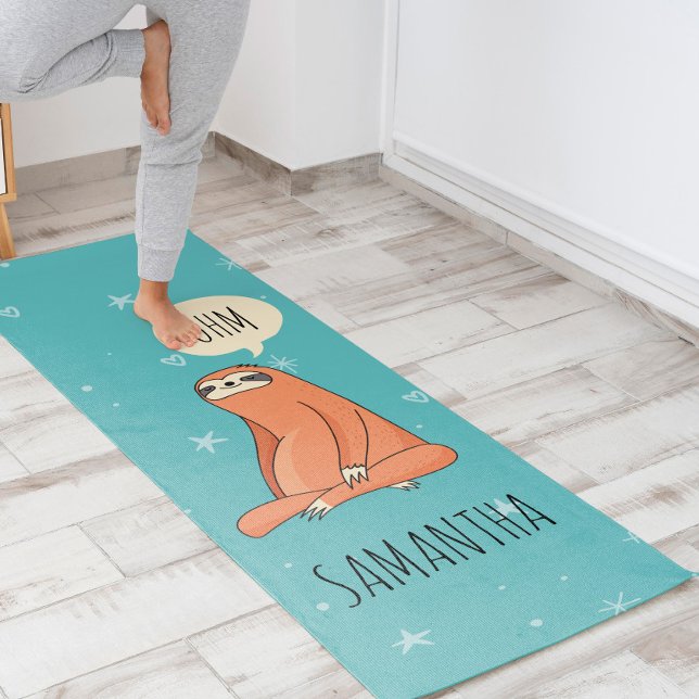 Tapis De Yoga Yogi Sloth (This is the ultimate yoga mat because nothing can be more Zen than a chilled out Yogi Sloth! )