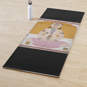 Tapis De Yoga Yogi Tantric montrant des chakras et le kundalini