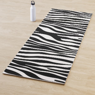 Tapis De Yoga Zebra Print, Zebra Stripes, Noir Et Blanc