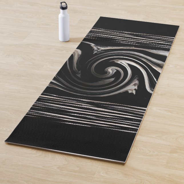 Tapis De Yoga Zebra Swirl Design (En situation)