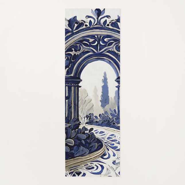 Tapis de yoga zen Jardin français (Devant)