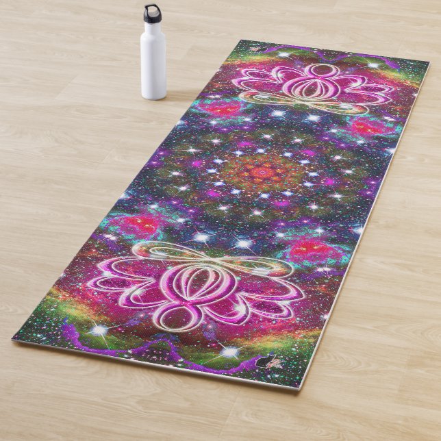 Tapis De Yoga Zen Lotus Star Kaleid (En situation)