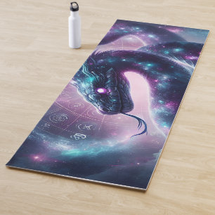 Tapis De Yoga Zodiaque Galaxie du Serpent Cosmique Astrologie