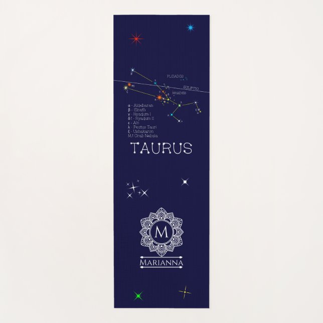 Tapis De Yoga Zodiaque Taurus (Devant)