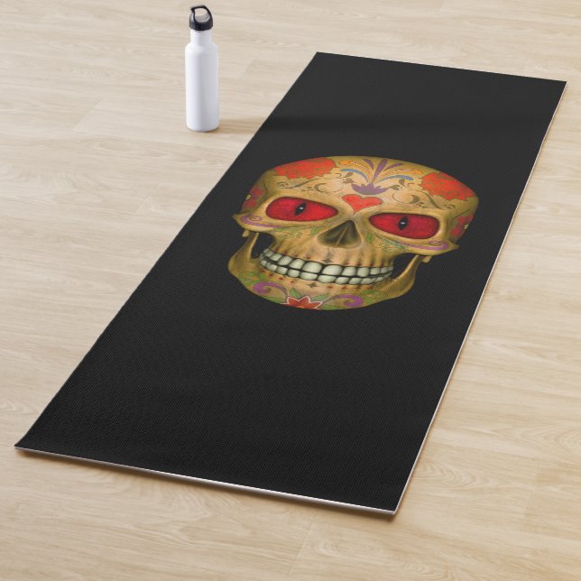 Tapis De Yoga Zombie à sucre rouge (En situation)