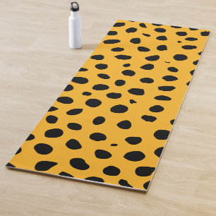 Tapis De Yoga Zones de guépard orange noir