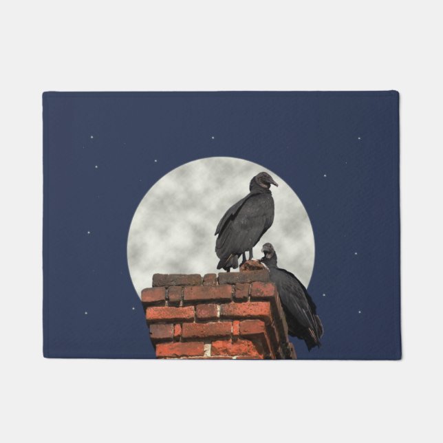 Tapis éffrayant à mât de porte Buzzards (Devant)