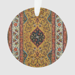Tapis Élegant Tapisserie Perse Antique Riche